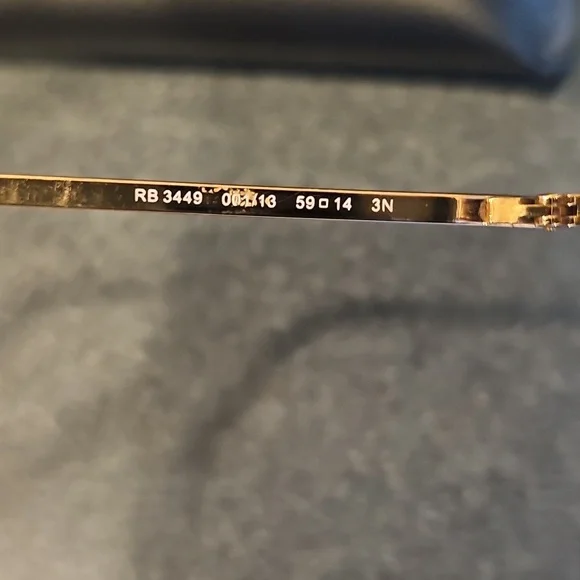 Ray-Ban Gold Aviator Sunglasses with Brown Lenses - Picture 5 of 6